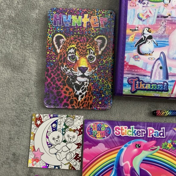 Lisa Frank Art Case Tikanni Trifold Portfolio On the Go Storage Complete Set - Picture 4 of 10